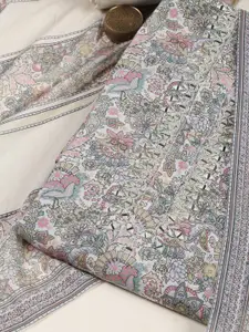 Meena Bazaar Printed Art Silk Unstitched Dress Material