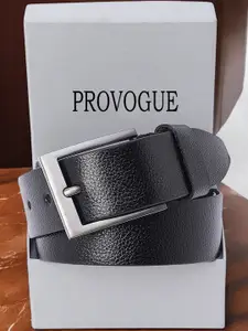 Provogue Men Textured Leather Formal Belt