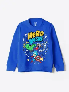 YK Marvel Boys Printed Pullover Sweatshirt