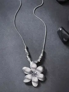 Anouk German Silver Silver-Plated Necklace