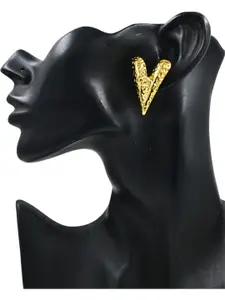 J & C Fashion Arena Stainless Steel Anti Tarnish Golden Western Earrings