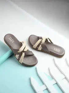 KARADDI Women Colourblocked Open Toe Flats