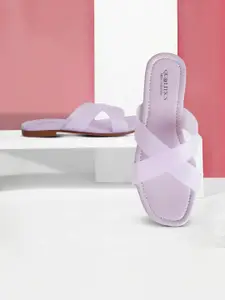 Miss Universe Women Purple Flip Flops
