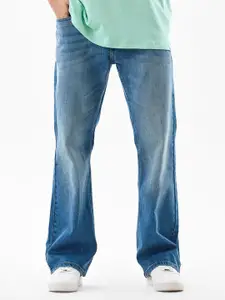 Snitch Men Bootcut Mid-Rise Light Fade Stretchable Jeans