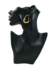 J & C Fashion Arena Stainless Steel Anti Tarnish Golden Western Earrings