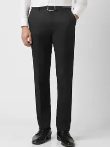 Van Heusen Men Slim Fit Mid-Rise Formal Trousers