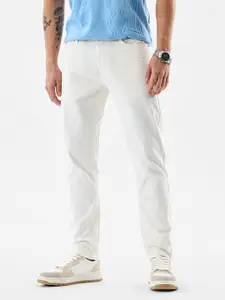 Snitch Men Slim Fit Mid-Rise Regular Trousers