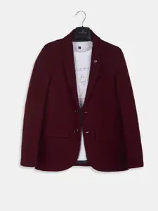 CHARCHIT Boys Single-Breasted Casual Blazer With T-Shirt