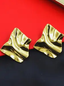 J & C Fashion Arena Stainless Steel Anti Tarnish Golden Western Earrings