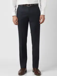 Van Heusen Men Slim Fit Mid-Rise Trousers