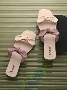 KARADDI Women Open Toe Flats