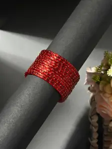 1ST TIME 12Pcs Beaded Glass Bangles