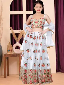 F Plus Fashion Girls Lehenga Choli with Dupatta Set
