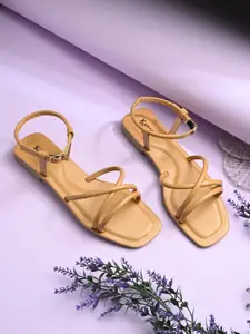KARADDI Women Strappy Open Toe Flats