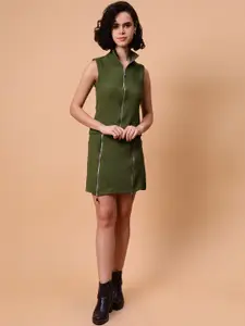 Fashion Gaiia Sleeveless Zipper Top & Skirt Co-Ord Set