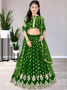 F Plus Fashion Girls Lehenga Choli with Dupatta Set