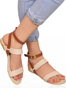 Miss Universe Women Cream Flip Flops