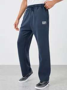 Styli Men Badge Acid Wash Oversize Waffle Jogger