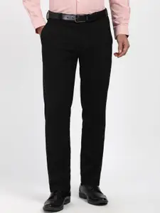 Peter England Men Slim Fit Mid-Rise Flat-Front Formal Trouser