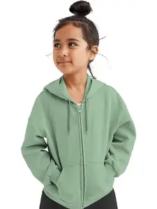 FUNKY MONKEY Girls Hooded Cotton Sweatshirt