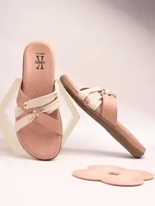 KARADDI Women Solid Open Toe Flats