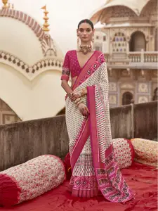 elora Printed Zari Patola Saree