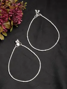 Anouk Set of 2 Silver-Plated Anklets