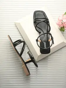 KARADDI Women Open Toe Flats