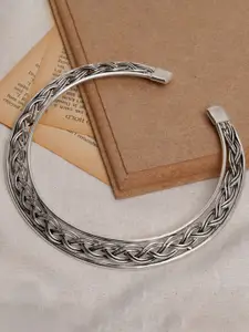 Anouk German Silver-Plated Oxidised Choker Necklace