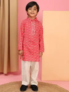 Cutiekins Boys Printed Regular Kurta with Pyjamas