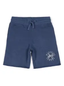 Alan Jones Boys Cotton Printed Regular Fit Shorts