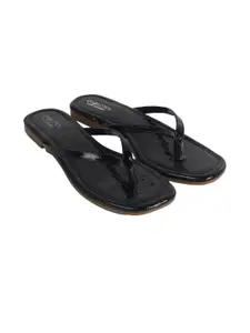 Miss Universe Women Black Flip Flops
