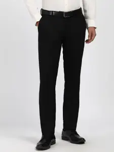 Peter England Men Mid-Rise Slim Fit Formal Trousers