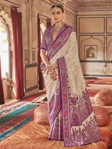 elora Ethnic Motifs Woven Design Banarasi Saree