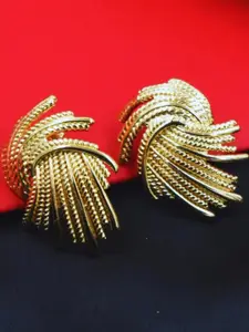 J & C Fashion Arena Stainless Steel Anti Tarnish Golden Western Earrings