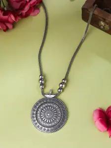 Anouk Silver-Plated Oxidised Necklace