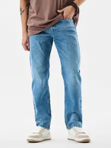 Snitch Men Relaxed Fit Mid-Rise Light Fade Stretchable Jeans