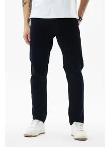 Snitch Men Slim Fit Mid-Rise Trousers