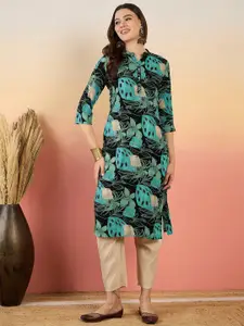 Anouk Women Printed Straight Kurta