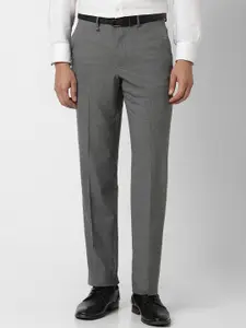 Van Heusen Men Mid-Rise Slim Fit Formal Trousers