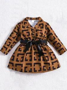 MAYARA FASHION Girls Brown Dresses