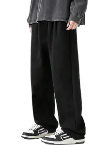 Imsa Moda Men's Black Baggy Track Pant