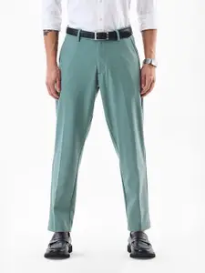 Snitch Men Slim Fit Mid-Rise Formal Trousers