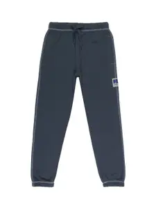 Alan Jones Boys Regular Fit Mid-Rise Cotton Joggers