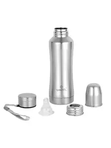 Speedex Silver-Toned Single Stainless Steel Solid Water Bottle