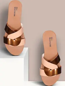 Miss Universe Women Brown Flip Flops