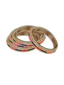1ST TIME Set of 4 Multicolor Alloy Bangles