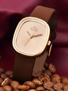 DressBerry Women Dial & Leather Straps Analogue Watch HOBDB-299-BR