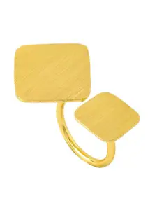 DressBerry Gold-Plated Stainless Steel Adjustable  Finger Ring