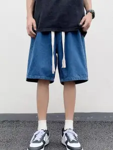 StyleCast Men Regular Fit Mid-Rise Denim Regular Shorts